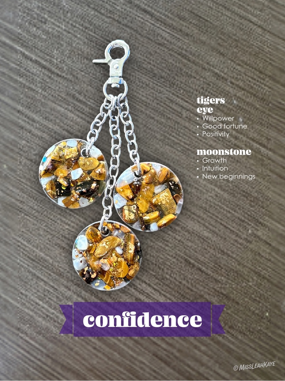 .handmade Bag Charms/Keychains with Crystals - Picture 5 of 16
